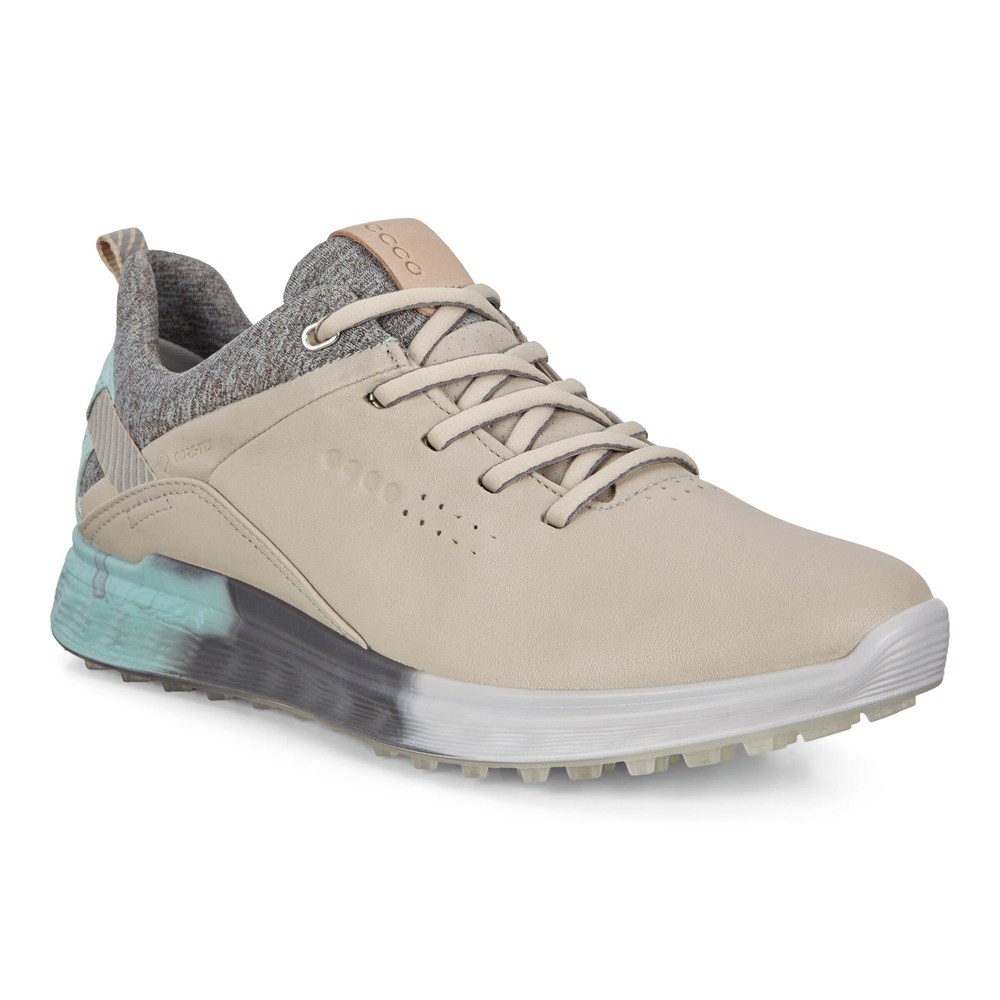 Zapatos De Golf Mujer - ECCO S-Three Spikelesss - Blancos - UPK354128